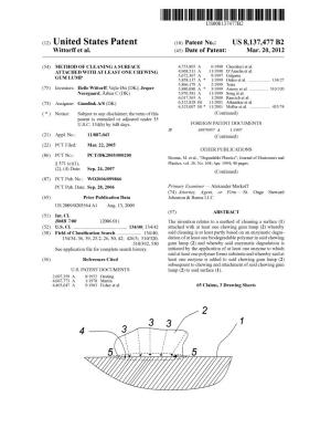 United States Patent (10) Patent No.: US 8,137,477 B2 Wittorffi Et All E 45) Date of Patent : Mar.E 20, 2012