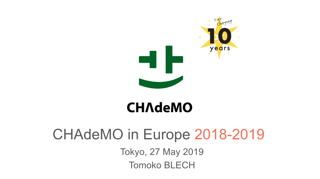 Chademo in Europe 2018-2019