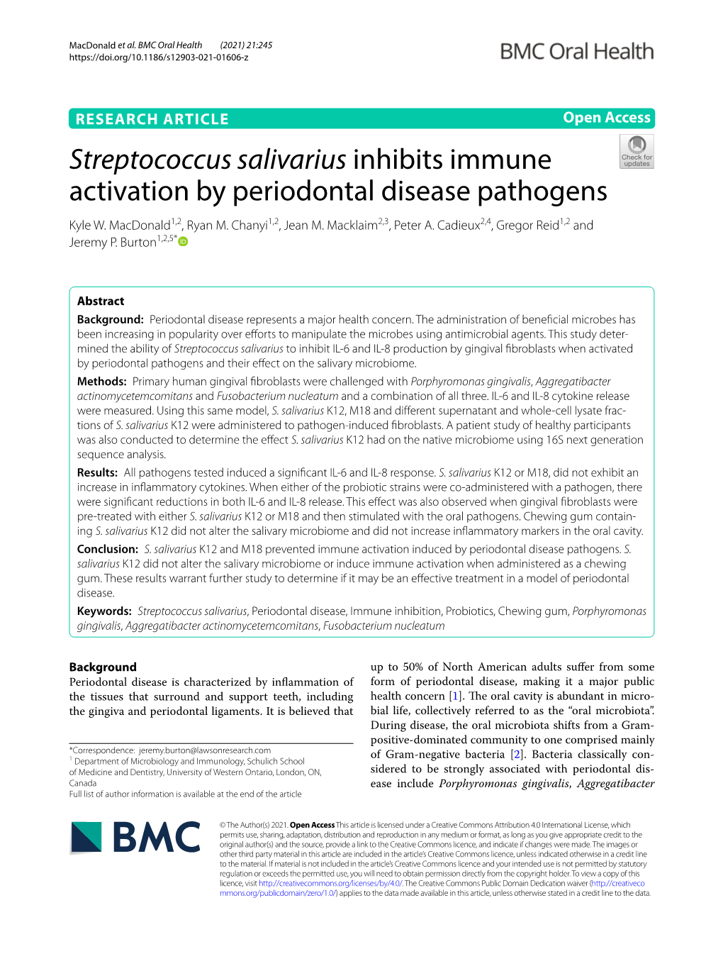 streptococcus-salivarius-inhibits-immune-activation-by-periodontal