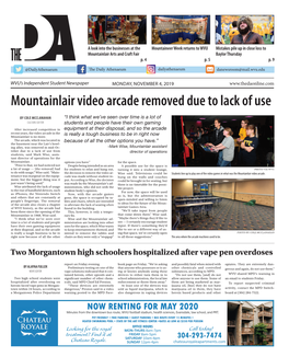 Mountainlair Video Arcade Removed Due to Lack of Use