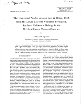 ID the Gastropod Terebra Santana Loel & Corey, 1932, from the Lower