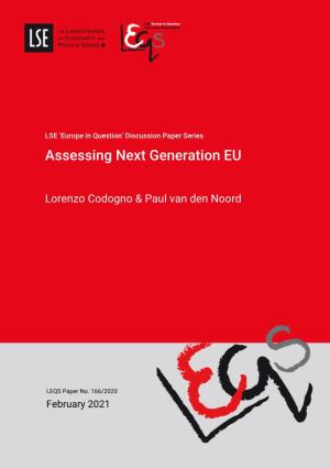 Assessing Next Generation EU
