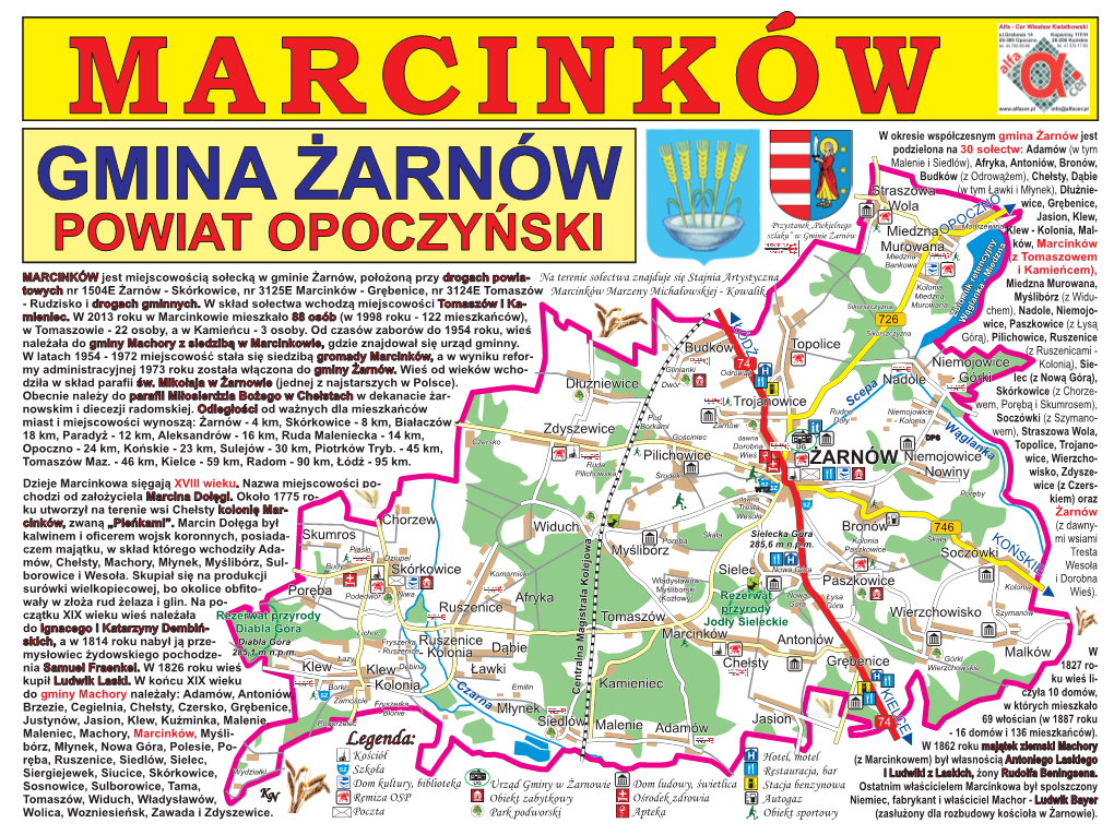Mapa, Marcinków