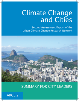 Climate Change and Cities Second Assessment Report of the Urban Climate Change Research Network