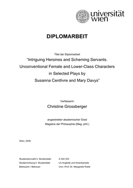 Diplomarbeit