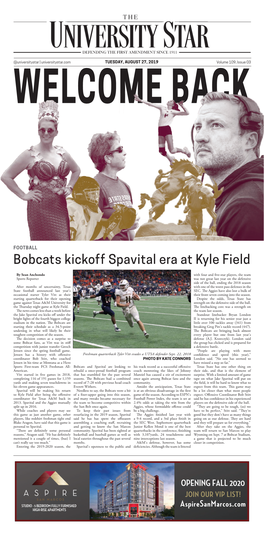 Bobcats Kickoff Spavital Era at Kyle Field