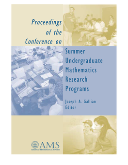 Proceedings of the Conference on Summer Undergraduate Mathematics Research Programs