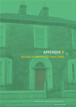 Appendix V Record of Protected Structures