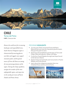 TORRES DEL PAINE by NEGRODRIGO CHILE Torres Del Paine 6 DAYS | Choose Your Dates