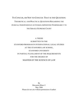 Master of the Science of Law