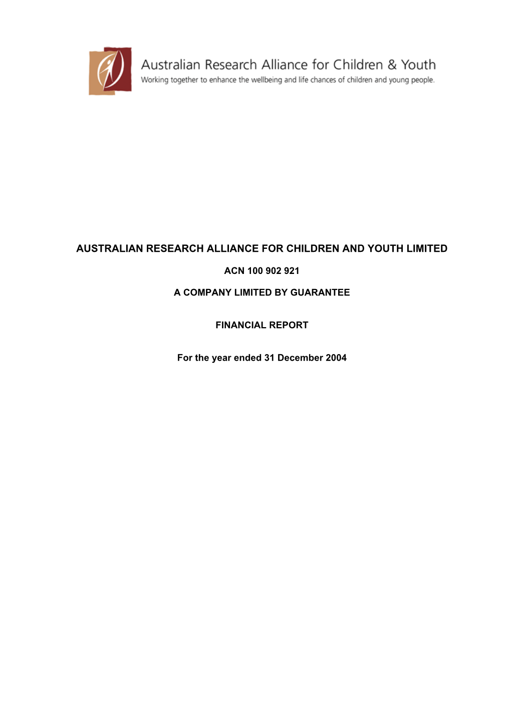 Australian Research Alliance for Children and Youth Limited