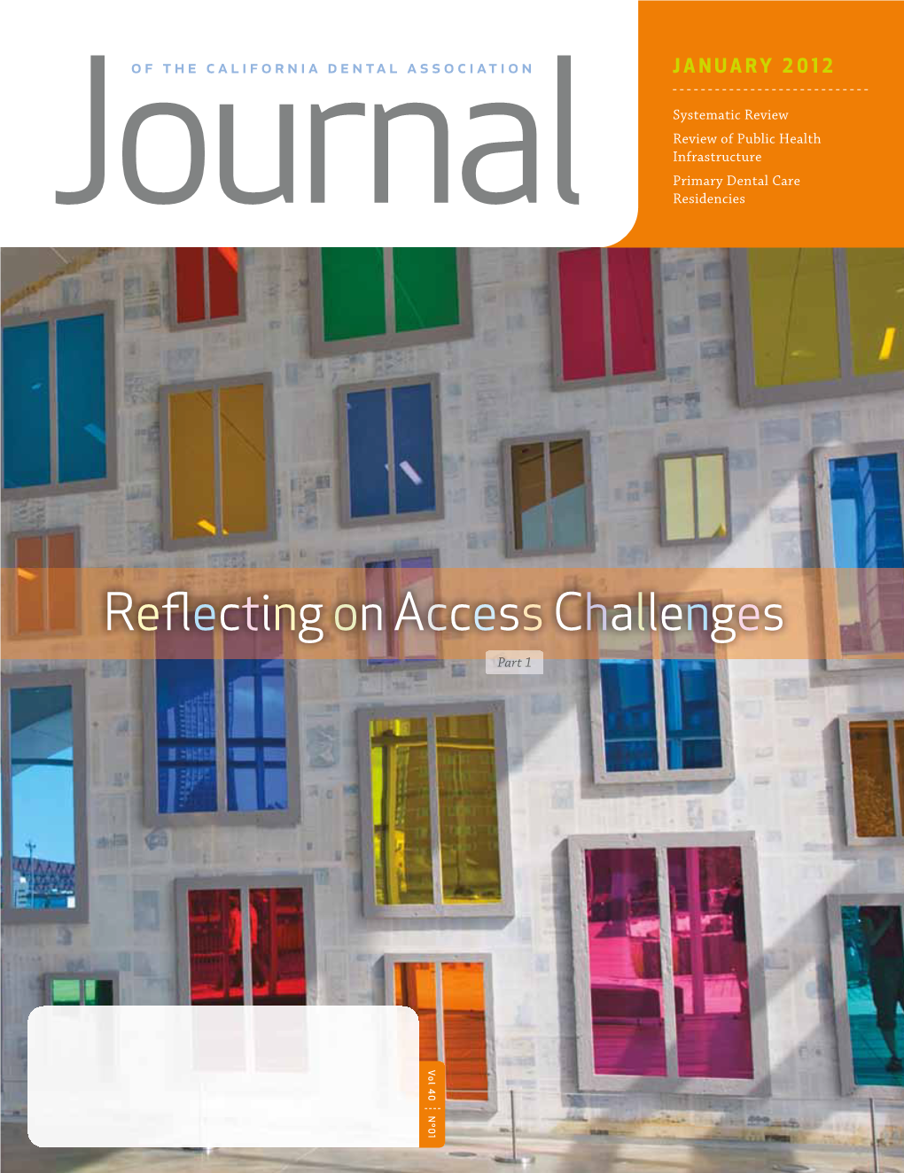 January 2012 3 Cda Journal, Vol 40, Nº 1