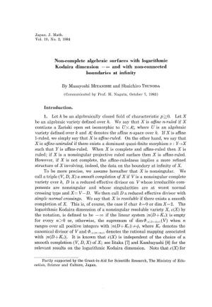 Non-Complete Algebraic Surfaces with Logarithmic Kodaira Dimension -Oo and with Non-Connected Boundaries at Infinity