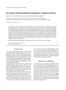 First Report of Harmacloninae(Lepidoptera