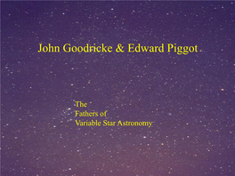 John Goodricke & Edward Piggot