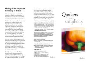 Quakers Simplicity