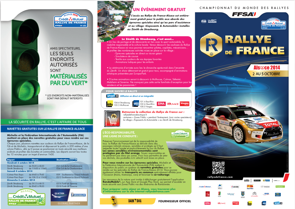 Flyer Rallye De France Alsace