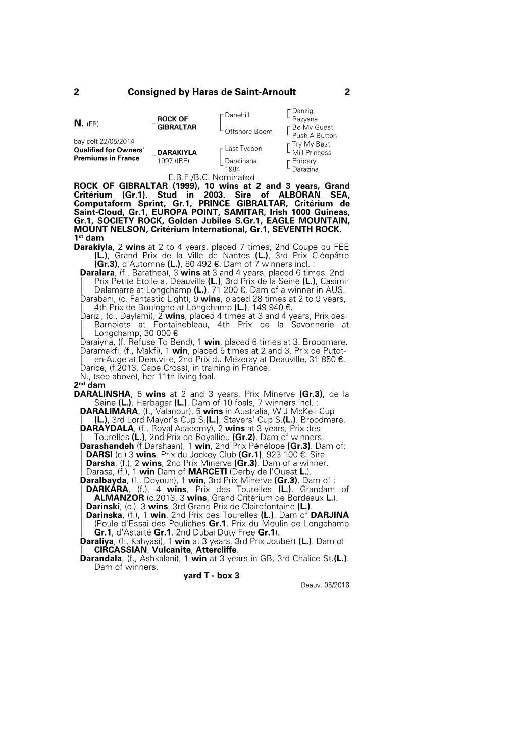 2 Consigned by Haras De Saint-Arnoult 2