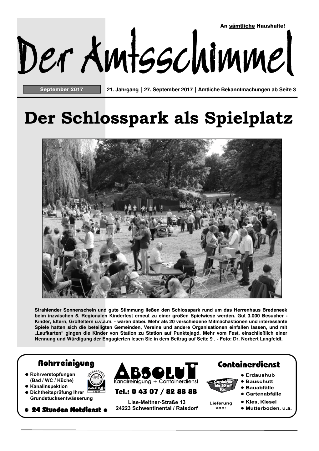 Der Schlosspark Als Spielplatz