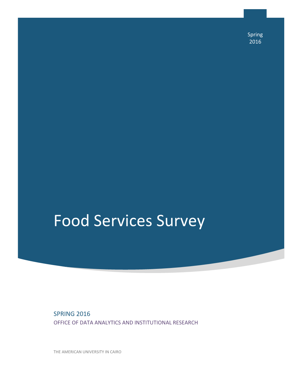 Food Services Survey
