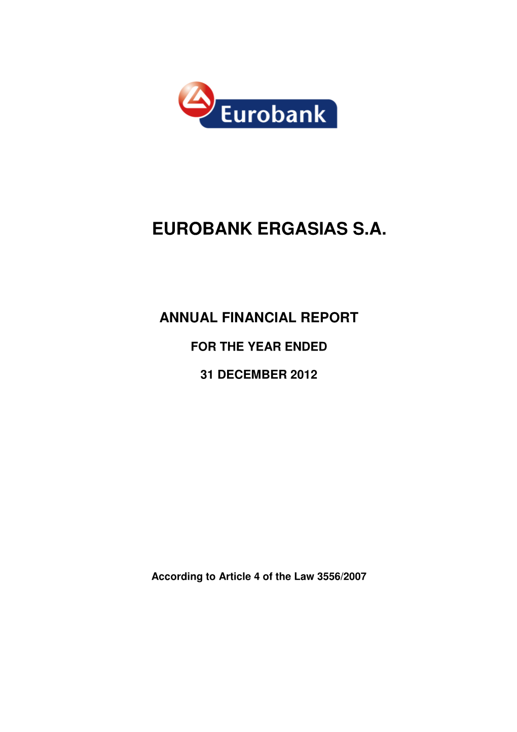 Eurobank Ergasias Sa