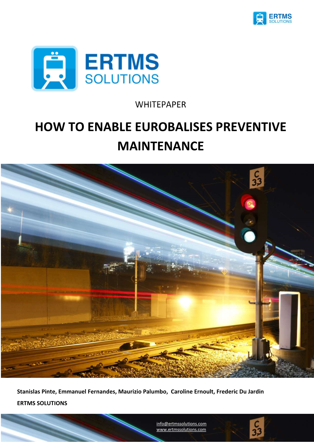 How to Enable Eurobalises Preventive Maintenance