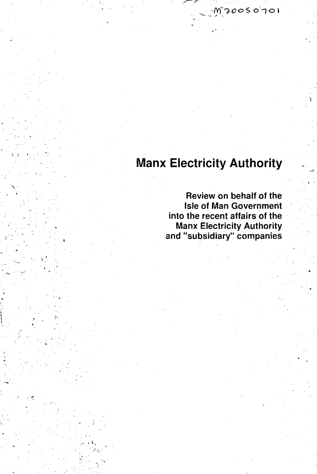 Manx Electricity. Authority