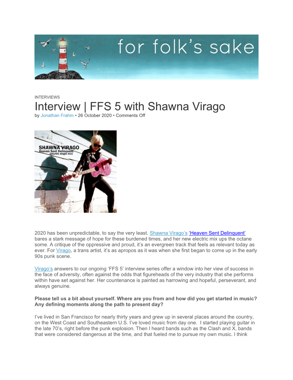 Interview | FFS 5 with Shawna Virago by Jonathan Frahm • 26 October 2020 • Comments Off