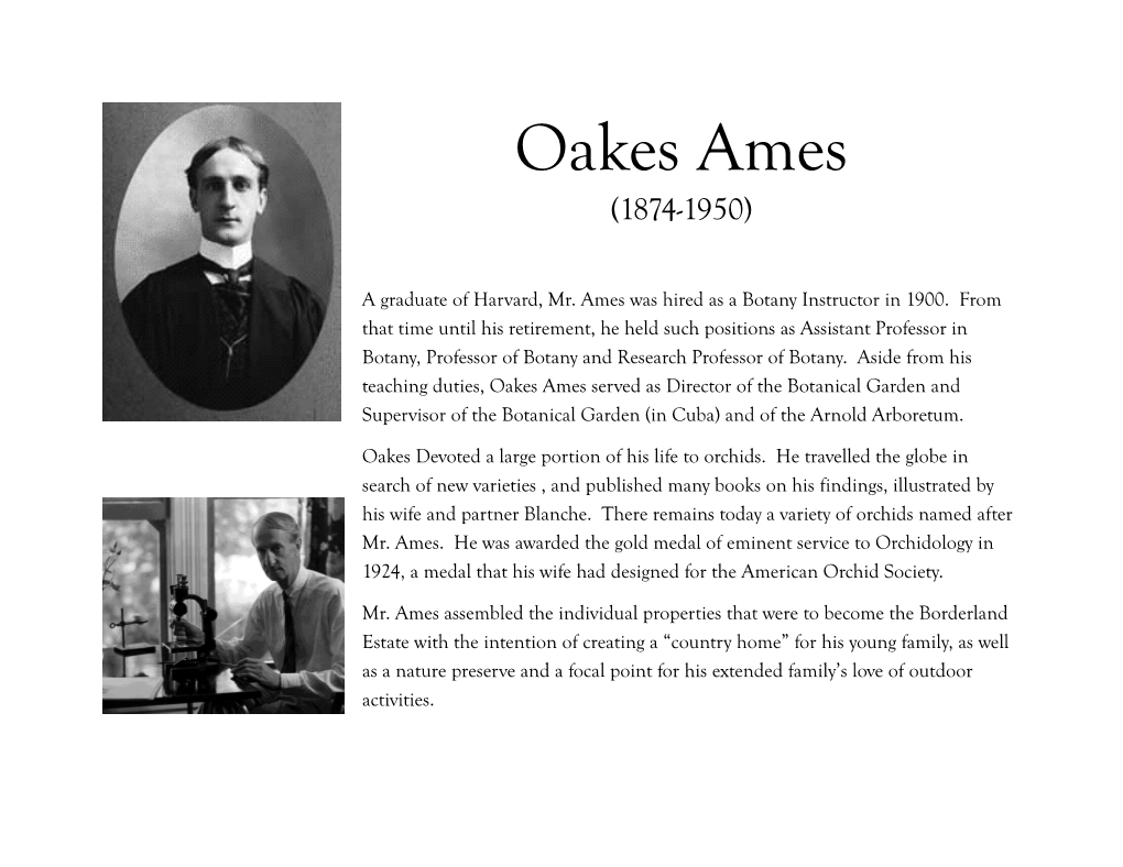 Oakes Ames (1874-1950)