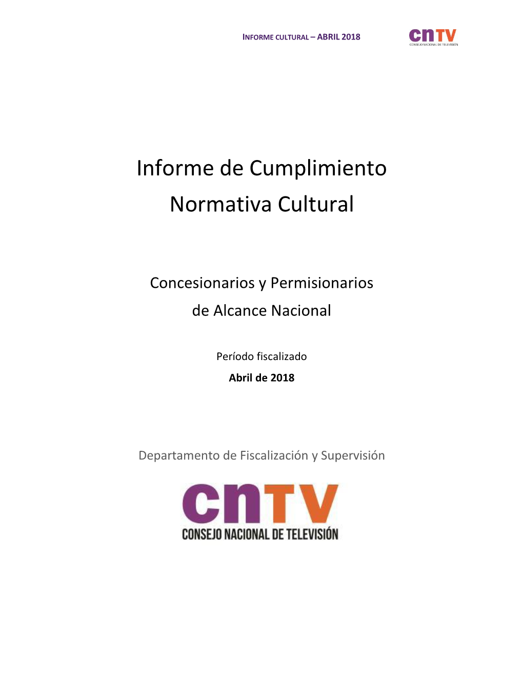 Informe De Cumplimiento Normativa Cultural