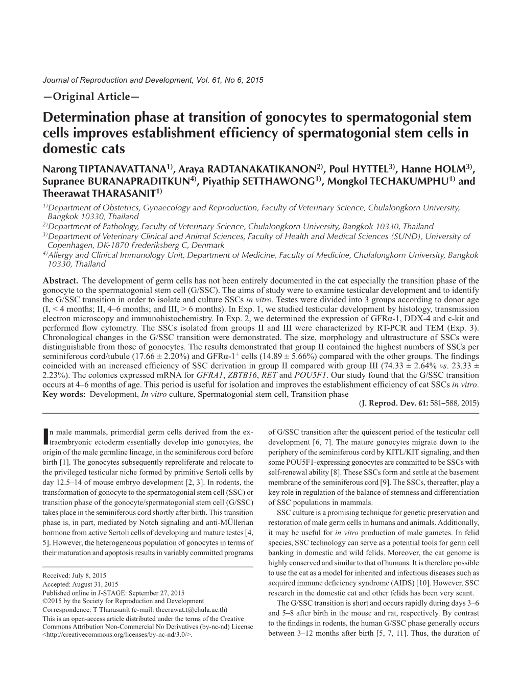 Determination Phase at Transition of Gonocytes to Spermatogonial Stem Cells Improves Establishment Efficiency of Spermatogonial