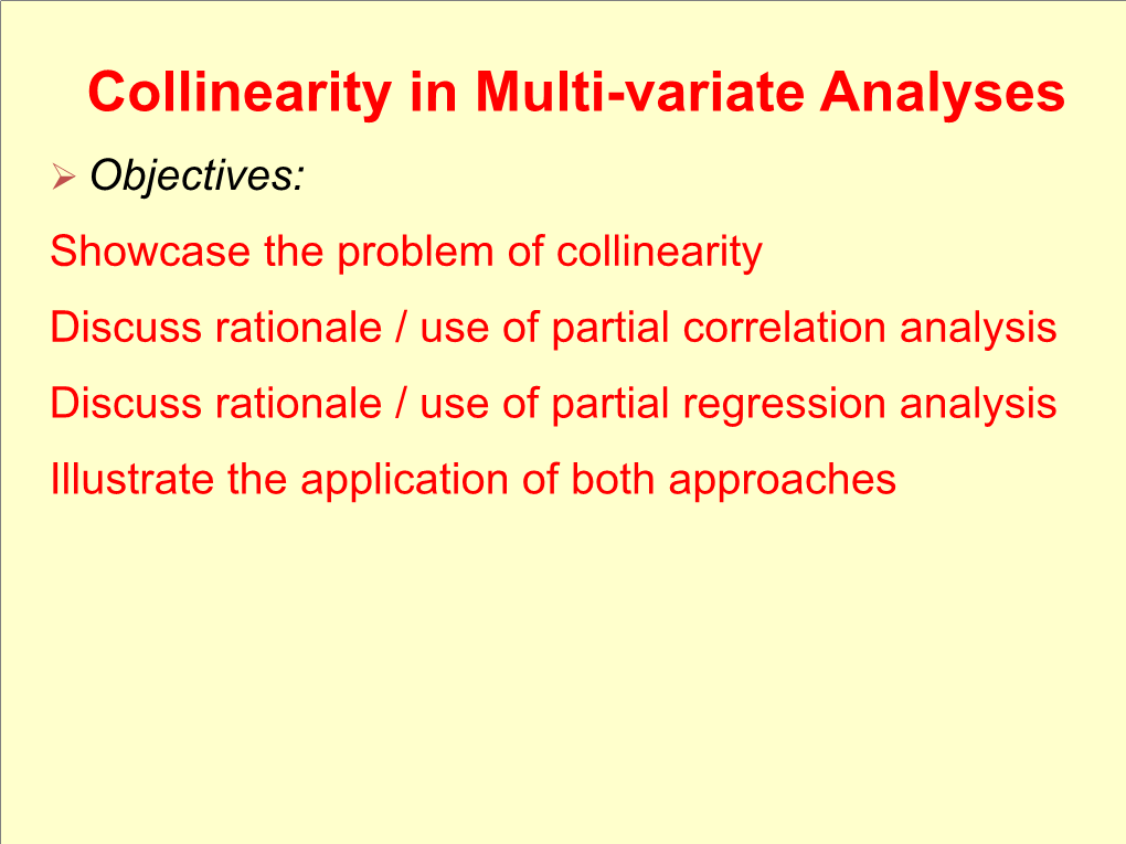 Partial Correlation