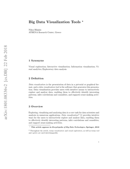 Big Data Visualization Tools ?