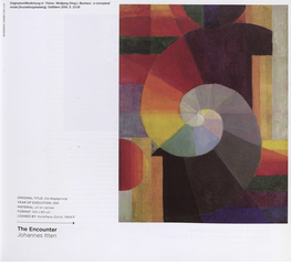 The Encounter Johannes Itten 24 Fj|I^V^^7^ 1^ Sliw XAJA^K^J QM*CU~-&SJ ^Y^^^Kwdi K\Ia Ft I ^ Ww^ Ml^T