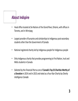 About Indspire