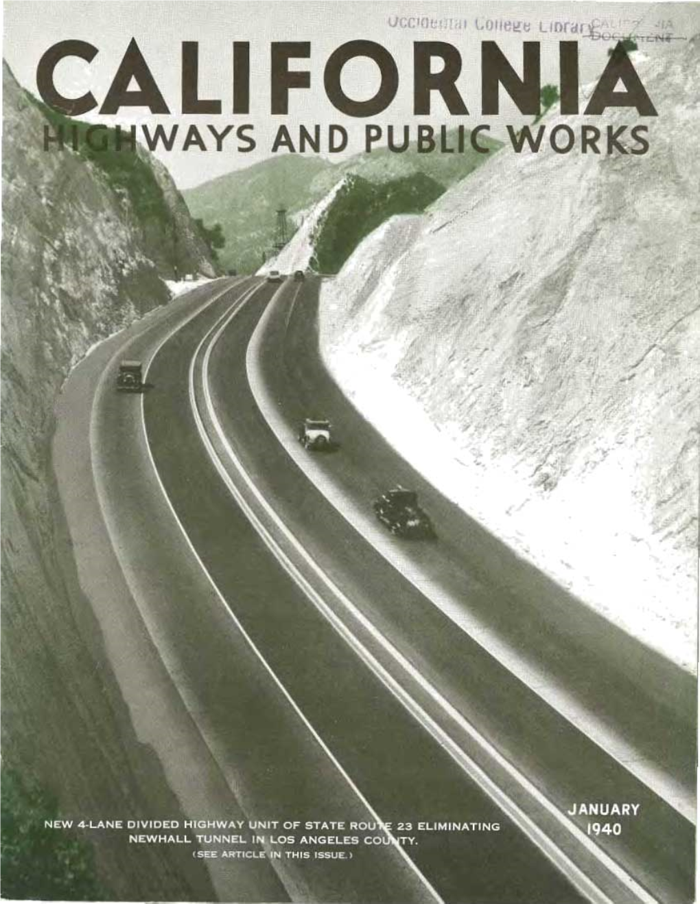 California Highways and Public Works, January 1940