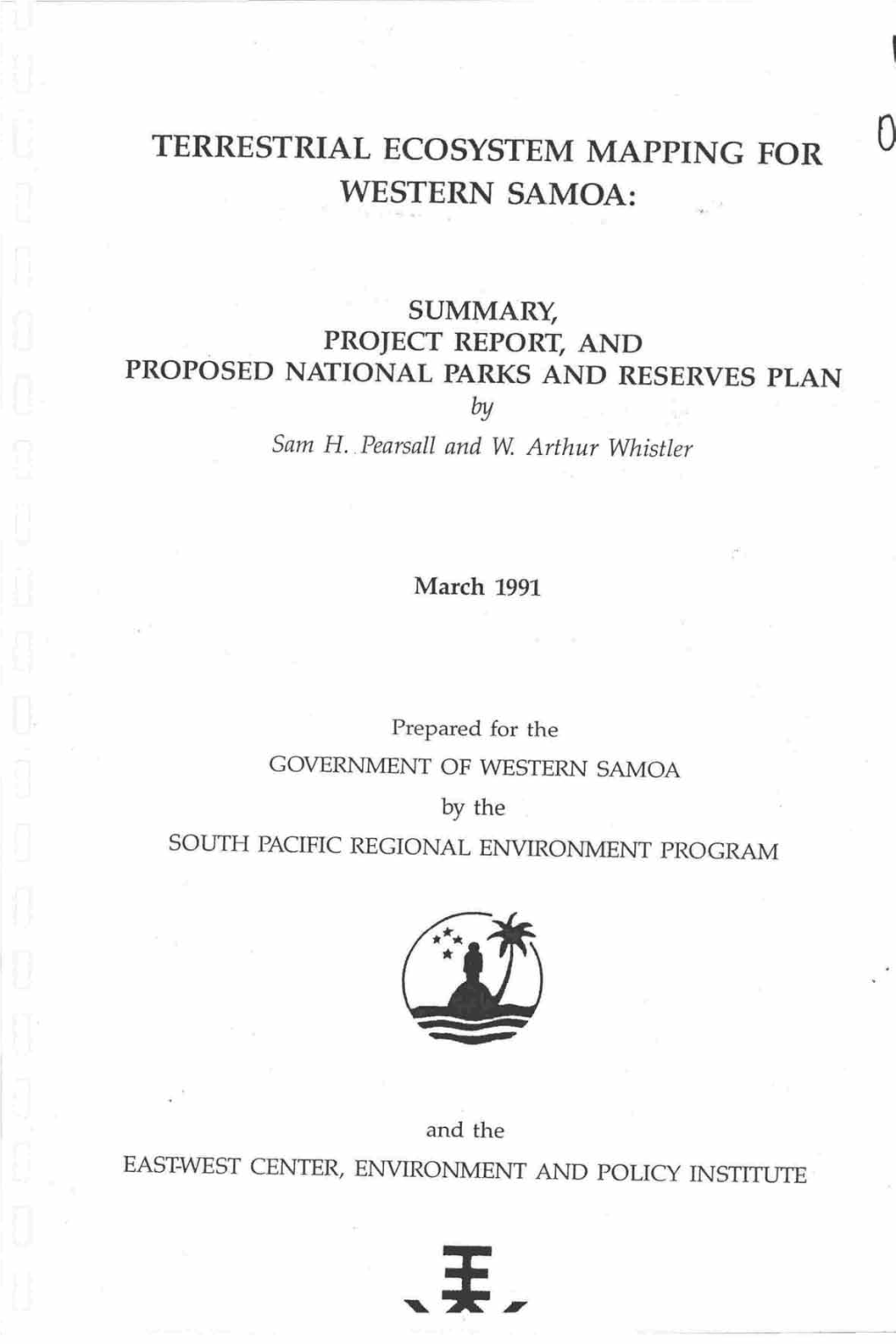 0 Terrestrial Ecosystem Mapping for Western Samoa