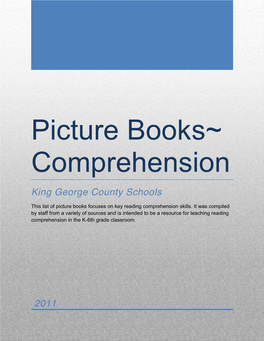Picture Books~ Comprehension