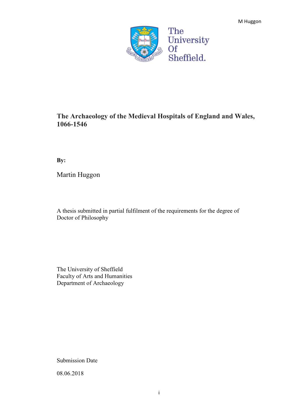 Martin Huggon Hospitals Thesis Redacted Version.Pdf