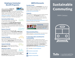 SMFA Employees Receive a 25% Discount on Bus, Train, Or Commuter Rail MBTA Passes (Up to $40 Per Month)