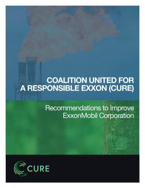 CURE: Recommendations to Improve Exxonmobil Corporation