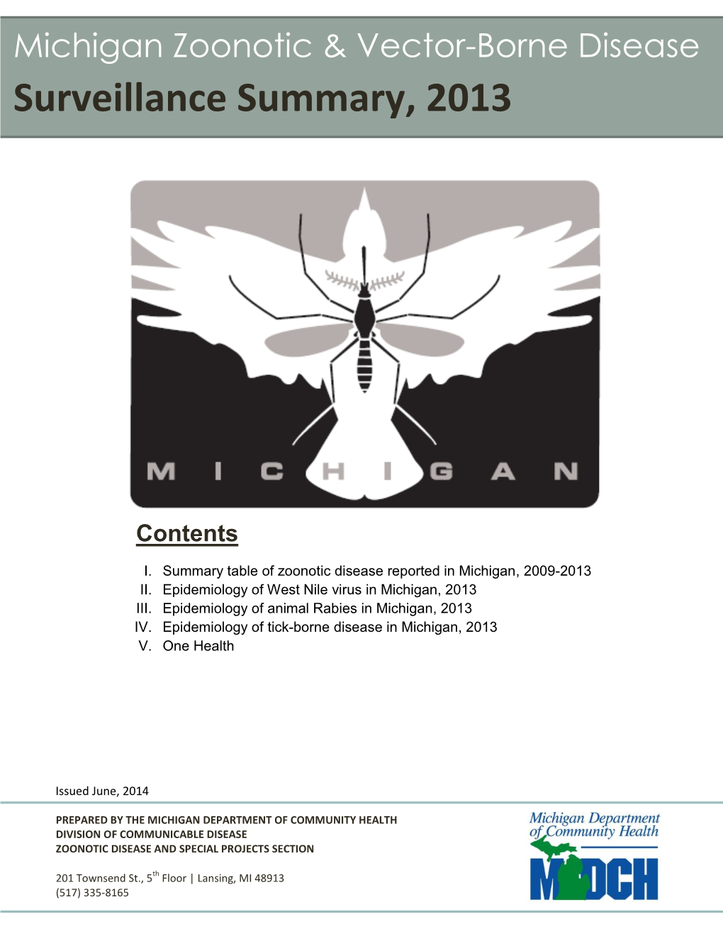 Surveillance Summary, 2013