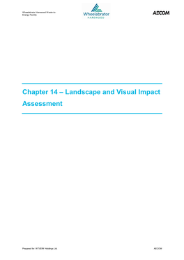 Chapter 14 – Landscape and Visual Impact Assessment