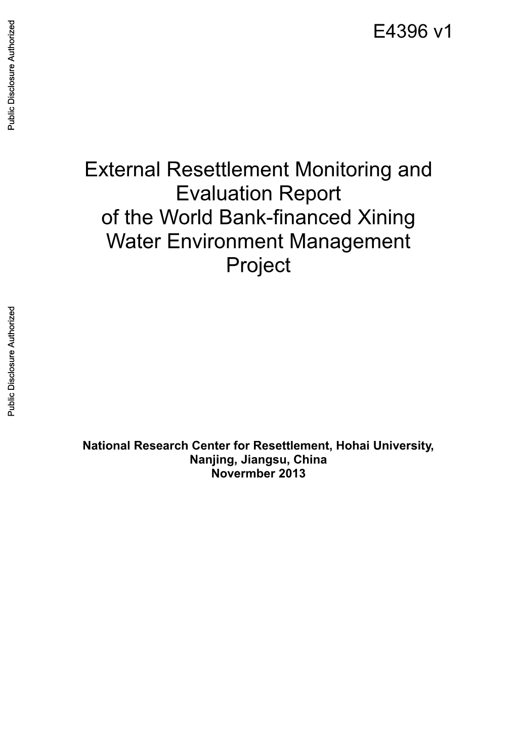 World Bank Document