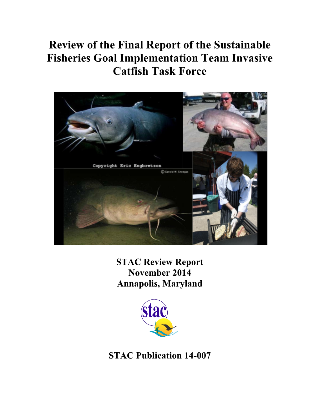 Review of the Final Report of the Sustainable Fisheries Goal Implementation Team Invasive Catfish Task Force