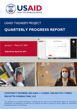 Quarterly Progress Report