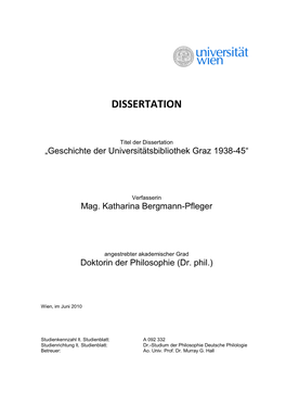 Dissertation