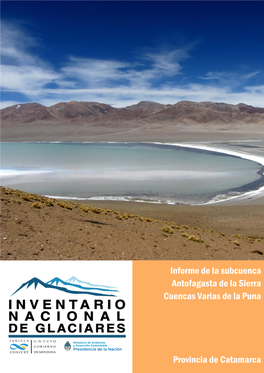 Informe De La Subcuenca Antofagasta De La Sierra Cuencas Varias De La