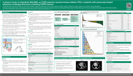 A Phase II Study of Infigratinib (BGJ398)