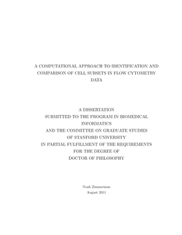 A Computational Approach to Identification and Comparison of Cell Subsets in Flow Cytometry Data